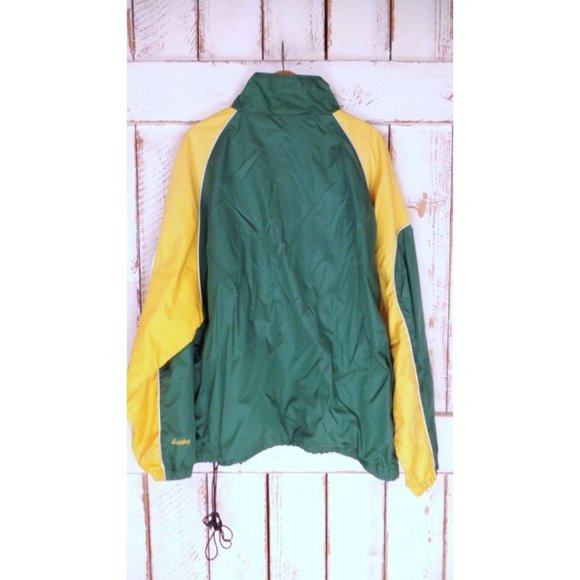 Vintage 90s green and yellow nylon windbreaker jacket - Picture 5 of 5